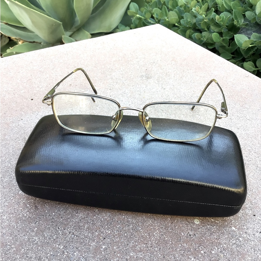 Gant G RHODES Gunmetal Wire Rectangle Eyeglasses Frames
